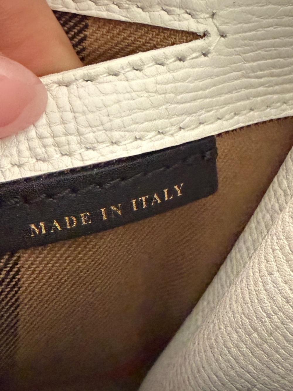 Burberry Macken White Fringe Leather Crossbody Bag Tassel - Picture 7 of 12